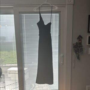 Elegant Black Women's jumpsuit with waist tie and pockets